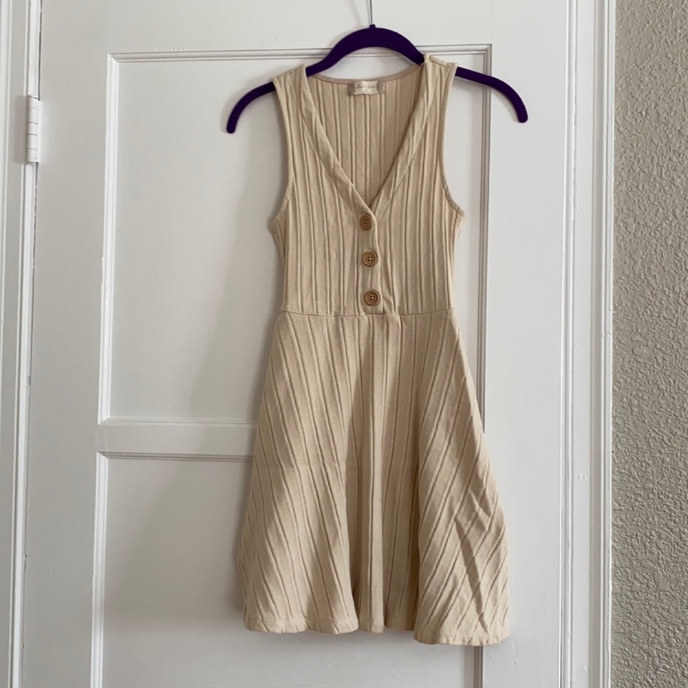 Altar’D State Neutral Mini Dress, Super Comfy!